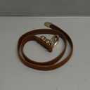 HOTWILL Women Skinny Belt for Jeans Dress Pants Ladies Fashion Faux Leather Waist Belt with Gold Buckle (Medium: 29"-32" (Pant 8-10))