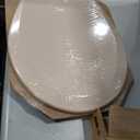 Bemis 500EC 068 Molded Wood Round Toilet Seat with Easy Clean and Change Hinge, 1 Pack, Fawn Beige