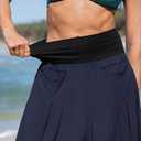 TARSE Womens Linen Harem Pants Loose Fit Boho Casual Trousers Wide Leg Lounge Pants with Pockets (Blue, M)