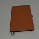 RETTACY Lined Journal Notebook, 192 Numbered Pages, A5 Medium Size (5.7'' x 8.3''), for Men & Women, Journaling, Writing, Work & Office, Leather Hardcover, 100 GSM Thick Paper (Brown)