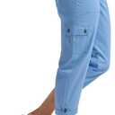 Lee Women's Ultra Lux Comfort with Flex-to-Go Cargo Capri Pant (Blue, M)
