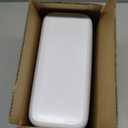 Cesun Small Bathroom Trash Can with Lid Soft Close, Step Pedal, 5 Liter / 1.3 Gallon Stainless Steel Garbage Can with Removable Inner Bucket, Waste Basket for Bathroom, Bedroom (White)