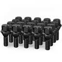 dynofit 12x1.25 OEM/ Stock Wheel Lug Bolts, 20pcs ET 19mm Hex 28mm Shank for 2018-2024 Je-ep Compass 2014-2013 Cherokee 2015-2017 Chrysler 2013-2016 Dodge Dart Solid Chrome Studs Set