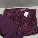 Plus Size Sequin Dresses Women's Mother of the Bride Dresses Cocktail 2025 Purple, XXL