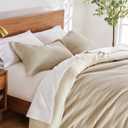 Levtex Home Cloud Waffle King/Cal King Comforter Set (106x94in) with 2 Pillow Shams (36x20in) - Solid Waffle Cotton Texture - Taupe - 100% Cotton King Size Comforter Set - Soft, Pre-Washed