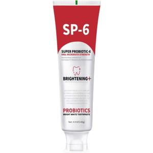 Sp-6 Probiotics Whitening Toothpaste,Sp-6 Ultra Whitening Too thpaste, Fresh Breath Fresh Mint Flavor (4.9 oz) (1)