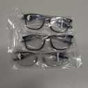 Hubeye Photochromic Progressive Reading Glasses for Men and Women Ultralight Flexible Anti-Blue Light Readers （Navy blue+Clear+Black，+1.5）