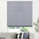 LazBlinds Cordless Roman Shades for Windows, Blackout Room Darkening Thermal Insulated Window Blinds, Lightweight Fabric Blinds for Indoor Windows, 36" W x 60" H, Grey