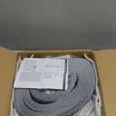 LazBlinds Room Darkening Vertical Blinds Replacement Slats  Polyester Fabric for Sliding Glass Door, Patio & Windows, 82.5"x3.5", 34 Pack, Grey