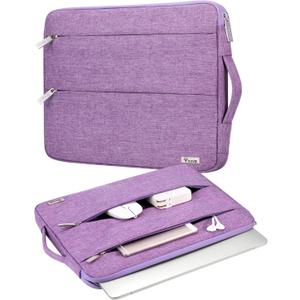 Voova Laptop Sleeve Carrying Case 14 15 Inch Compatible with MacBook Air 15 M2/M3/M4 2022-2025, MacBook Pro 15, Hp Chromebook 14, Waterproof Slim Computer Cover Bag,Lavender