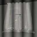 kymqlyw 100 Pcs Easter Eggs Plastic Fillable Easter Eggs Bulk Empty Blank for Easter Basket Stuffers Fillers Easter Theme Party Favor Easter Hunt Stuffers Classroom Prize (White)