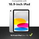 ZAGG Invisible Shield Glass Elite VisionGuard Screen Protector for Apple iPad 10.9-inch (Gen 10-2022) - 5X Stronger, Blue-Light Protection, Anti-Fingerprint Technology, Easy to Install
