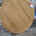 Modway Wellspring Outdoor Patio Round Teak Wood 63" Dining Table in Natural, Unspecified