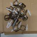 42 PCS Metal Bronze Eye Screw Hooks for Hanging Heavy Duty.Windproof Ceiling Hooks for Hanging Plants,Cup,Wind Chime,Bird Feeders,Christmas String Lights at Indoor&Outdoor 2.2 Inch