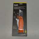 Klein Tools 44306 FLICKBLADE 2-in-1 Folding Utility Knife and Scraper with Built-In Blade Storage, Dual Locking Positions, Includes 3 Triple-Ground Carbon Steel Blades