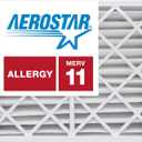 Aerostar 20x25x4 Slim (19 1/2" x 24 1/2" x 3 3/4") MERV 11, Allergen Protection Air Filter, 20x25x4 Slim, Box of 3, USA