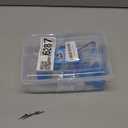 Reusable Ice Cube with Lid & Bin, 60 Pack Plastic Ice Cubes for Drinks BPA Free, Refreezable Square Ice Cubes for Water Bottles, Whiskey, Coffee, Cocktails