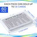 Zonon 24 Pieces Clear Deck Case, Card Organizer Compatible with MTG TCG Plastic Playing Card Case baseball Trading Deck Collection Box Holder for Game Cards Storage