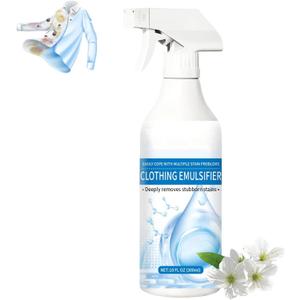 300ML Cleanse Natural Clothing Emulsifier, Non Ionic Emulsifier Clothing Cleaner, Powerful Stain Remover Clothes Dry Clean Spray, No Damage Fabric Spot