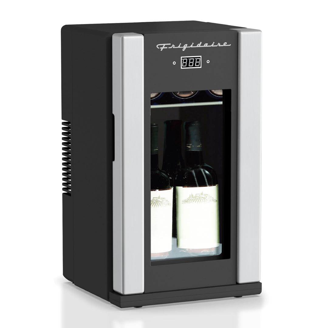 Frigidaire EFMISS67_AMZ, Retro Mini Drink Fridge. 18 Cans Or 4 Wine Bottles, Thermoelectric Drink Fridge- Stainless