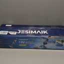 JESIMAIK Pool Vacuum, 18.5 GPM Suction Pool Vacuum for Above Ground Pool with Telescopic Pole, 60 Min Runtime, Cordless Pool Vacuum for Above & Inground Pools, Cleans Leaves and Debris