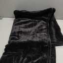 BEDELITE Fleece Blanket Black Throw Blankets for Couch & Bed, Luxury Plush Cozy Fuzzy Blanket 50x60 inches, Super Soft Warm Lightweight Throw Blanket for Travel Camping