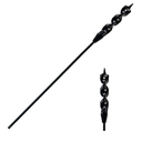 Flexible Installer Drill Bit for Pulling Wires Through Walls Ceilings and Sidewalks,54-Inch Long, 9/16-Inch Auger with a Fish Eye Hole and Screw Point, 3/16" 3-Flat Anti-Slip Shank