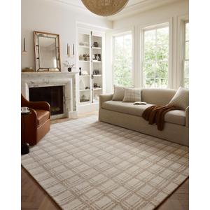 Loloi Chris Loves Julia Polly Collection POL-12 Cream/Sand 5'-0" x 7'-6" Area Rug