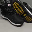 EARLDE Women's Snow Boots Waterproof Winter Boots Mid-Calf Outdoor Lightweight Warm Faux Fur Lined with Non-slip Sole 8