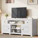 YITAHOME TV Stand for 75/80 Inch TV, Entertainment Center, TV Cabinet with Drawers and Power Outlet, White TV Console for Living Room Furniture (70 Inch Lenght 30 Inch High)