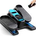 Dripex Under Desk Elliptical Machine, Electric Leg Exerciser While Sitting for Seniors, Portable Seated Pedal Exerciser with 12 Level Speeds, Remote Control, 6 Auto preset Programs (Green)