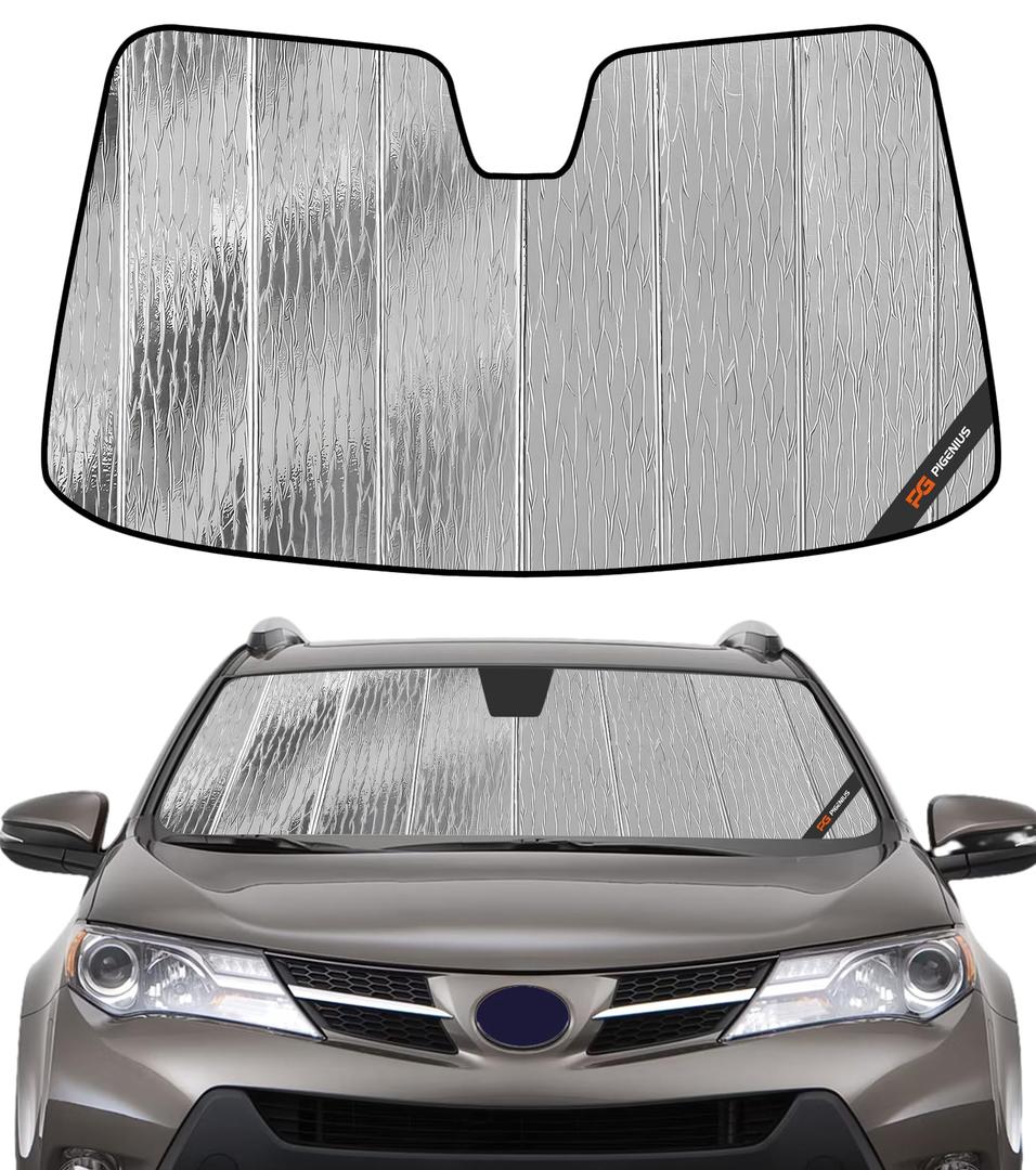 Pigenius Windshield Sunshade for Toyota RAV4 2026, Custom Front Window Sun Shade - AstraGuard