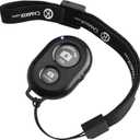 CamKix Camera Shutter Remote Control with Bluetooth Wireless Technology - Create Amazing Photos and Videos Hands-Free - Works with Most Smartphones and Tablets (iOS and Android) (Black)