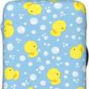 Cute Rubber Ducks Luggage Suitcase Covers Elastic Washable Luggage Protector Travel Suitcase Protective Cover For Kid And Adult, M (Fit 22-24 Inch Luggage)