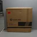 SUPERJARE 0.56'' Thick 12 Pcs 48 Sq Ft Rubber Top Exercise Equipment Mats, High Density EVA Foam Mats with Rubber Top, Interlocking Gym Flooring for Home Gym, Protective Workout Mat, Black/Grey