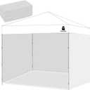 10x10 Pop Up Canopy Tent Sidewalls - Straight Leg Compatible, 300D Waterproof Polyester with 99% UV Protection, 3 Pcs Sidewalls (Canopy Tent NOT Included) (Fit 10x10 Canopy - Spliceable, White 3pcs)