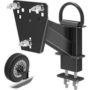 Stake Pocket Spare Tire Carrier,Trailer Spare Tire Mount,Fits Most 4 & 5 & 6 & 8 Lugs Wheels on 4",4.25", 4.5'', 4.75'', 5", 5.32",5.5",6.5" or 6.7" Bolt Patterns,Heavy Duty Powder Coat