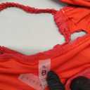 Blooming Jelly Womens Bandeau Bikini Sets Sexy Strapless Two Piece Swimsuit Cheeky High Cut Cute Textured Ladies Bathing Suit, XL
