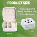 6-Pack Soccer Portable Jewelry Box for Team Travel White Sport Jewelry Case Bulk Gifts for Soccer Team Athletes & Sports Enthusiasts Christmas Events & Milestones