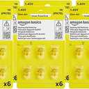Amazon Basics 60-Pack Hearing Aid Size 10 Zinc-Air Batteries, 1.45 Volt, Yellow Tab, 4-Year Shelf Life, Child-Safe Package