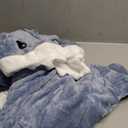 Shark Blanket Hoodie Onesie for Adult & Kid, Wearable Shark Sleeping Bag, Soft Cozy Onesie Costume M