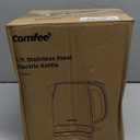 COMFEE' 1.7L Stainless Steel Electric Tea Kettle, BPA-Free Hot Water Kettle Electric with LED Light, Auto Shut-Off and Boil-Dry Protection, 1500W Fast Boil Electric Kettle (1.8 Quarts)