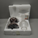 Rarlonly Rustic Lamp, Retro Bedside Lamps for Farmhouse, Bedroom, Lamps for Nightstand, Industiral Table Lamp with Glass lampshade, Bulb Included (Transparent Glass)