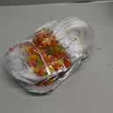 Epakh 48 Pcs Thanksgiving Gift Bags Fall Pumpkin Gift Party Favors Bulk Clear PVC Bags with Handles Autumn Goodie Candy Pouch Fall Maple Leaf Pumpkin for Thanksgiving Harvest Holiday (6.3"x5.9"x3.2")