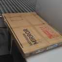 TETOTE 22 x 30 Walnut Wood Mirror for Bathroom Wall/Bedroom/Living Room/Entryway Farmhouse Rustic Bathroom Vanity Mirror for Wall Waterproof (Horizontal/Vertical Mounted)