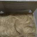 80s Long Blonde Curly Wig - Perfect for Womens 60s 70s Disco Party or Halloween Costume - Long Blond Wavy Wigs with Bangs for Women Drag Queens Cosplay (Blonde)