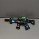 DaoDaoZhu Dinosaur Light Up Toy Gun with Sound Effects, Noise-Making Gun Toys for Kids Indoor/Outdoor Play & Halloween Costume, Christmas Birthday Dinosaur Gifts for 3 4 5 6 7 Year Old Boys Toddlers (Black-green)