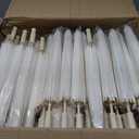 MBJZSL 120 Pack White Paper Umbrellas, 23.6 Inch Paper Parasol Umbrella Chinese Japanese Style DIY Umbrellas Decorative Vintage Decor for Wedding Props