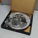 Dimmable Moon Wall Lamp, Rechargeable Battery Operated Wall Sconce Moon Lights with Remote, 3 Color Indoor Wall Mounted Lighting Ceiling Light for Living Bedroom Birthday Christmas Gift - 12 inch