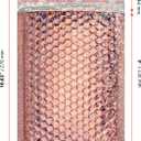 SINJEUN 50 Pieces 6 x 10 Inch Holographic Bubble Mailers, Rose Gold Metallic Padded Bubble Mailers, Glamour Self-Sealing Cushion Envelopes for Mailing, Shipping and Packing